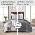 thumbnail image 4 of Mainstays All in One Lightweight Quilt Set and Sheet Set - 5 Piece,Twin/XL, Grey Patchwork, 4 of 13