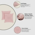 thumbnail image 6 of A1HC Set of 2 Luxurious Soft Velvet Throw Pillow Covers Only, 24"x24", Pink, Decorative Cushion Covers with Hidden YKK Zipper for Sofa or Bed, 6 of 7