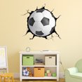 thumbnail image 4 of ERQVHQV fútbol patio de juegos pared rota agujero ventana vista hogar calcomanías pared pegatina para niños habitación deportes decoración Mural oso de fresa Electrónica, 4 of 5