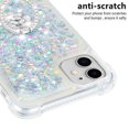 thumbnail image 5 of Funda para iPhone 11 con Brillo Líquido Flotante, Purpurina, Parachoques y Anillo Giratorio Soporte, 5 of 5