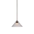 thumbnail image 1 of Paramount 1 Light Pendant In Brushed Nickel Finish With 12" Smoke Bubble Glass, 1 of 1