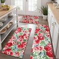 thumbnail image 2 of Pioneer Flower Floral Print Pattern Kitchen Rugs Sets Of 3,Kitchen Runner Rugs Non Skid Washable,Decorative Kitchen Floor Mats for Kitchen,Sink,Laundry,17"x30"+ 17"x47" + 17"x59", 2 of 6