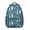 Blue-green-18, variant on Nautical Waterproof Backpack for College Students - Cartoon Shark & Dolphin Print, Spacious & Organized, Padded Spinal Support