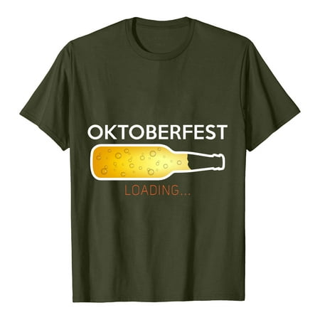 

Plus Size Tops for Women Womens Shirts Women Blouse Oktoberfest Round-Neck T-Shirt Summer Letter Print Short Sleeve Men s Women s Tops Nursing Tank Tops Black Corset Top Clearance Green S