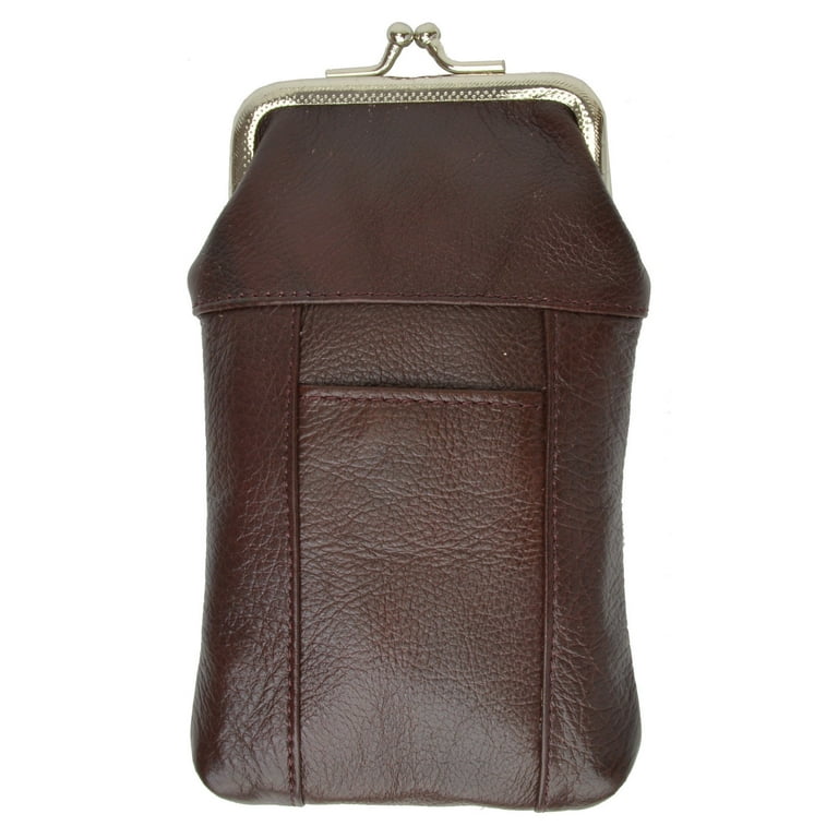 leather cigarette case with lighter holder Marshal Genuine Leather Cigarette Case with Lighter Pouch 1841 Navy Blue Wallets