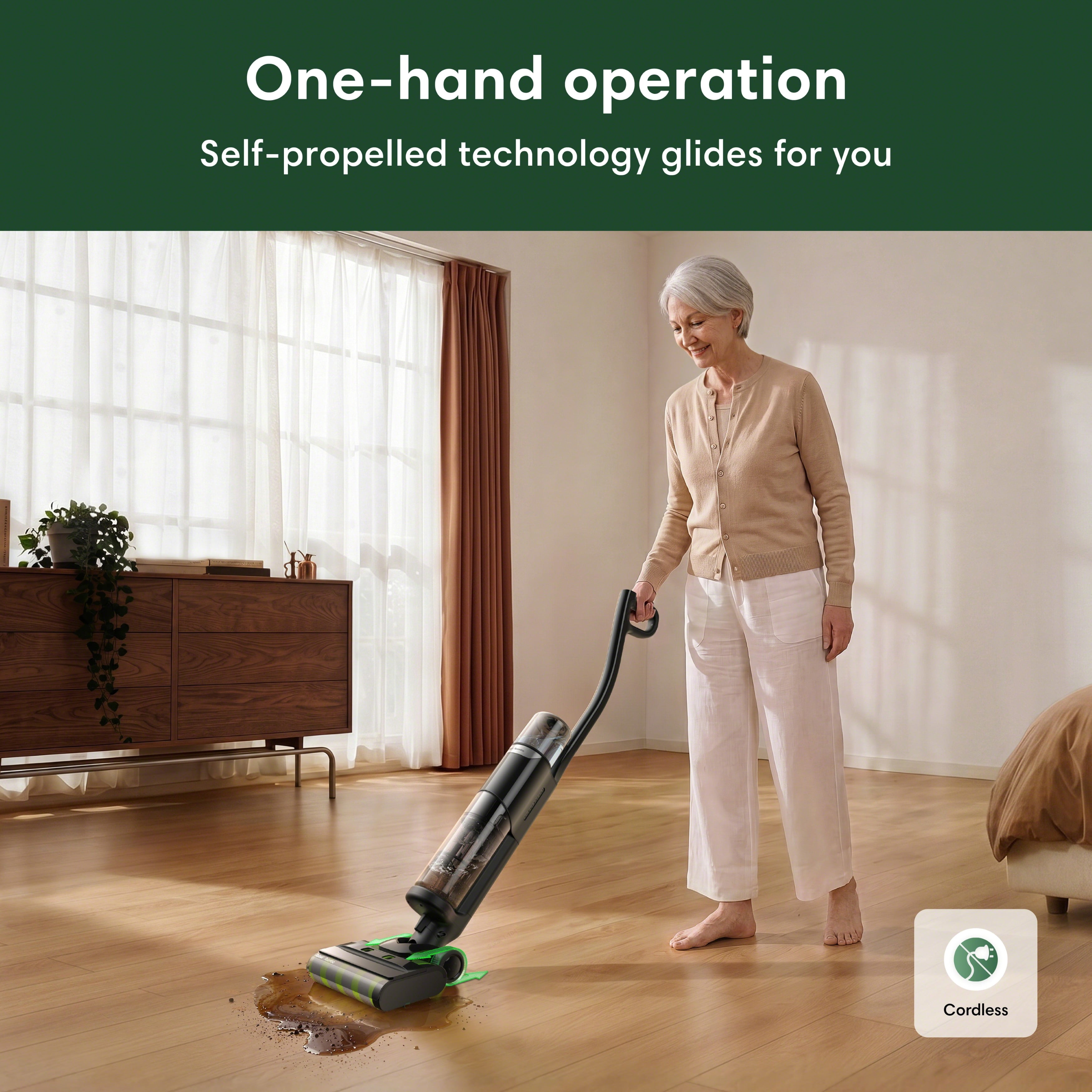 iRobot Roomba Electro Plus Cordless 5-in-1 Hard Floor Cleaner, Vac, Mop & Disinfect, Kills 99.99% of Germs, Safe for Pets & Kids, Self-Cleaning Dock, 35-Min Runtime, Model H111020