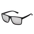 thumbnail image 1 of NIEEPA Men's Driving Sports Polarized Sunglasses Square Plastic Frame Glasses (White Silver Lens/Black Frame) NIEEPA NIEEPA, 1 of 2