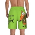 thumbnail image 3 of Naloa Drink Coffee And Do Good Men's Beach Shorts, Surfing shorts, Swim trunks, Quick Dry Swim Trunks for Surfing Beach Fun - X-Large, 3 of 9