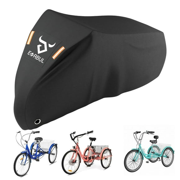 Funda para triciclo EVRBUL, 191 x 77 x 112 cm, impermeable y reflectante