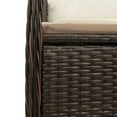 thumbnail image 5 of vidaXL 5 Piece Patio Bistro Set with Cushions Brown Poly Rattan, 5 of 6
