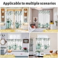 thumbnail image 5 of Sage Green Pumpkins Kitchen Curtains Window Panels, Eucalyptus Leaves Watercolor Insulated Window Treatment Curtain, Grommet Curtains for Bedroom/Living Room/Bathroom, 2 Piece 42"Wx84"L, 5 of 8