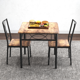 thumbnail image 3 of Garvee Conjunto de Comedor de 3 Piezas para 2 Personas, Mesa de Cocina con Estructura Metálica y 2 Sillas, Diseño que ahorra espacio, para Espacios Pequeños, Apartamento, Estilo retro, 3 of 6