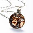 thumbnail image 6 of Monkey Necklace Personalized Custom Photo Round Pendant Adjustable Stainless Steel Necklaces with Gift Box for Men Women Mothers Valentine's Jewelry Gift, 6 of 6