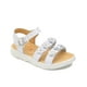 thumbnail image 5 of Huaraches Para Niña Pasitos Enanos Piel Hebilla Flores 12-21 blanco 21, 5 of 6