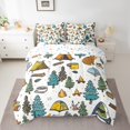 thumbnail image 2 of Erosebridal Happy Camping Bedding Sets Full Size, RV Camper Comforter Sets with Sheets, Cartoon Camp Decor, Reversible 7 Pieces, 2 of 5