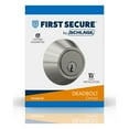 thumbnail image 6 of First Secure by Schlage Single Cylinder Deadbolt in Satin Stainless Steel, 6 of 10