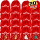 thumbnail image 2 of 20/1 piezas de bolsas de terciopelo rojo para Navidad, bolsa con cordón para envolver dulces de muñeco de nieve de Papá Noel, bolsa de almacenamiento para decoración de fiesta de Año Nuevo, 2 of 5