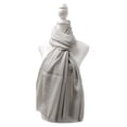 thumbnail image 2 of Grey 100% Pashmina Scarf Fashionable Long Big Shawl Wrap Sunscreen For Women, Girls Ideal for All Seasons, 2 of 4