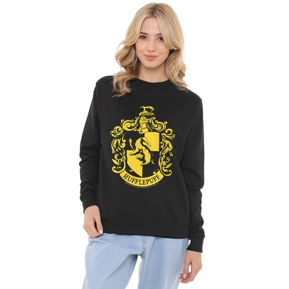 Harry Potter HP Hufflepuff Crest Women's Crew Sweatshirt