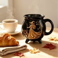 thumbnail image 4 of JHyouerji 12oz Witch Ceramic Mug 400ML Matte Spooky Halloween Brew Coffee Tea Cup Bar Tabletop Decor, 4 of 7