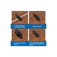 thumbnail image 4 of Máquina de coser negra abatible Bisagra, 4 piezas, bisagra de bandeja de mayordomo de aleación de zinc con tornillos de montaje para, 4 of 5