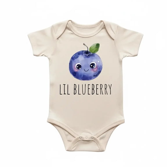 Blueberry Fruit Newborn Baby Bodysuit