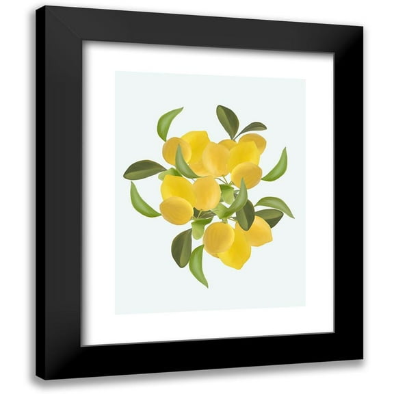 Straatsma, Leah 12x14 Black Modern Framed Museum Art Print Titled - Lemons Part 2
