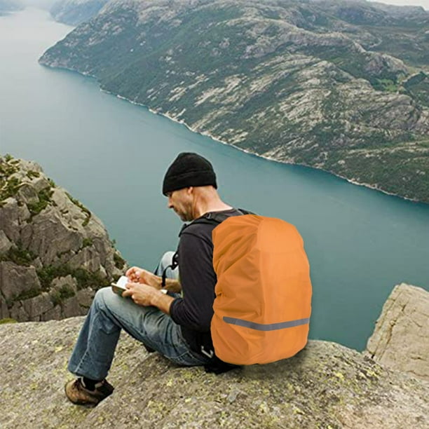 Funda para lluvia para mochila Funda impermeable mejorada para mochila con correa cruzada ajustable y capa reforzada para senderismo camping viajes