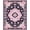 Navy Blue Pink, Pattern 2, variant on ODIKA Scatter Pink Boho Delicate Scroll Vine Border Entry Door Entryway Stain Resistant Low Profile for Dorm Room, Small Living Apartment