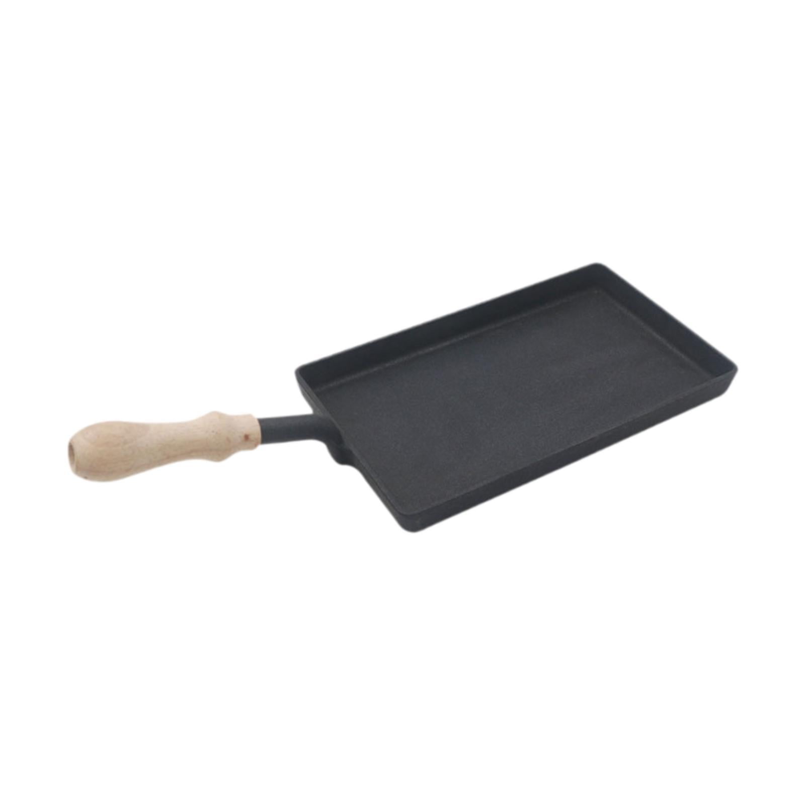 Esquirla Cast Iron Griddle Grilling Skillet Egg Frying Pan Steak Pan for Induction, Indoor Outdoor Restaurant Home Electric Gas Cooker