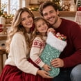 thumbnail image 3 of PryvnHome Christmas Stocking Sequin Stocking with Faux Fur Trim and Hanging Loop for Tree Decoration Candy Bag, 3 of 6