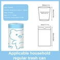 thumbnail image 2 of Small Trash Bags Drawstring,17.7x19.68",4 Gallon Small Kitchen Trash Bags,Bathroom Garbage Bags,60 Counts Trash Can Liners For Bathroom Kitchen ,White Rabbit 4 Gallon Small Trash Can Liners, 2 of 3