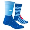 thumbnail image 3 of ODD SOX, Movies, Jaws Shark Open Wide, Novelty Crew Socks, Funny 80's, 3 of 6