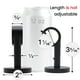 thumbnail image 4 of Soporte para barras de cortina A Key Tech de 1 pulgada para pared o techo, color negro, 4 of 5