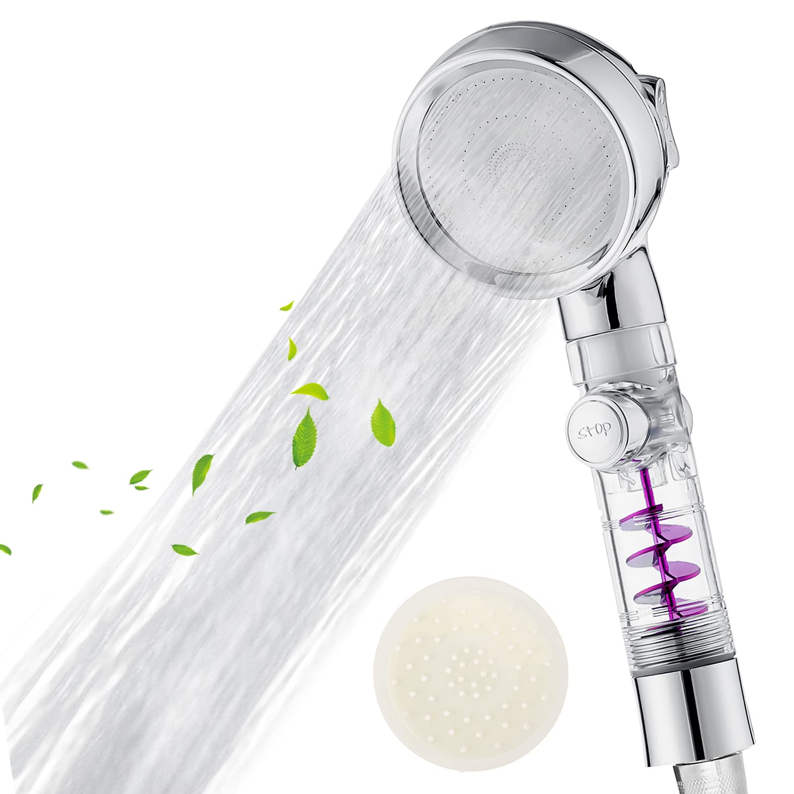 3Jet Shower Head, WaterSaving Shower Head, Effectively Filter Impurities Turbocharged