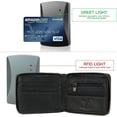 thumbnail image 7 of MING CLAN Men's RFID Blocking Leather Zipper Wallet, Bifold Large Capacity Wallet with Coin Pocket & ID Window, Full Grain Leather Travel Wallet (Black), 7 of 7