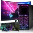 thumbnail image 1 of Restored TechMagnet Gaming PC Desktop Intel core i7 8th Gen,Horizon+,GT-1030 4GB DDR5,16GB RAM,240GB SSD + 2 TB HDD,MTG New 24 Inch Curved Monitor,RGB Keyboard Mouse,Win 11 Home, 1 of 7