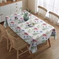 thumbnail image 2 of Pioneer Flower Floral Print Pattern Rectangle Tablecloth 60"x84", Waterproof Polyester Table Cloth, Wipeable Spillproof for Dining Camping Indoor Outdoor, 2 of 5