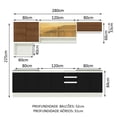 thumbnail image 2 of Cocina Integral Completa Modular Madesa Genova 280cm BNM 04, 2 of 4