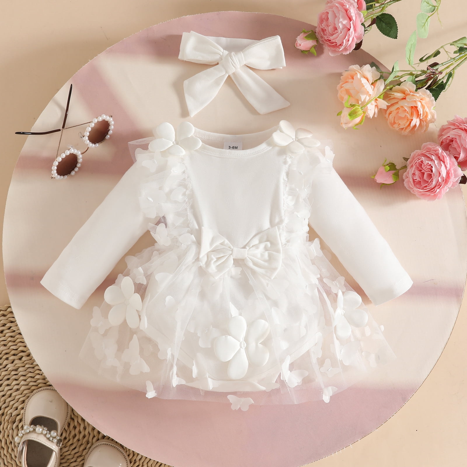 ameri SOFT LACE FLOWER ROMPERS
