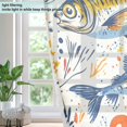 thumbnail image 4 of Yayeee Window Curtains Set of 2 for Living Room Light Filtering 63"x52", Blue Sardines Pattern, 4 of 7