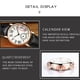 thumbnail image 4 of Reloj De Pulsera Clásico Para Mujer, Analógico, Redondo, De Cuarzo, Con Correa De Cuero Y Fecha, Suave, Cómodo, Duradero, Diseño Elegante Para Uso Diario Femenino, 4 of 7