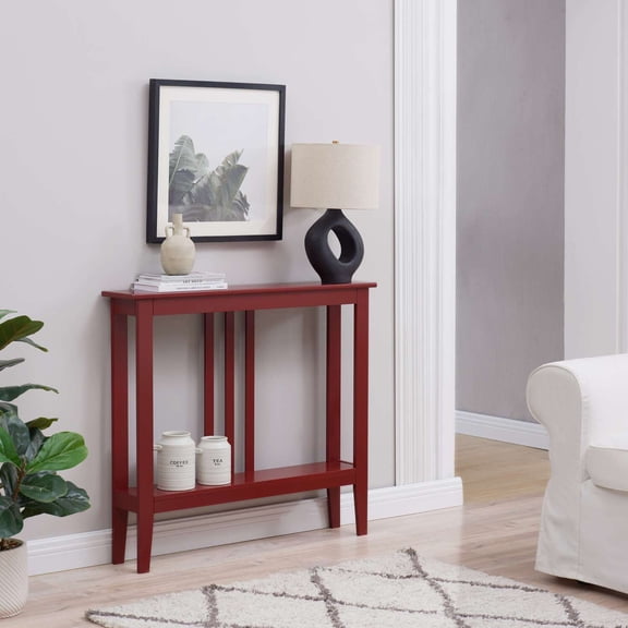 Room Designs Console Table Red Transitional Rectangular