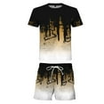 thumbnail image 3 of Vedolay Mens Short Outfit Men's 2 Pieces Cotton Set Shirt and Shorts Summer Outfits,White 4XL, 3 of 3