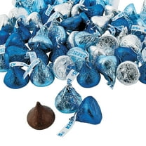 Hershey’s® Kisses® Blue & Silver Chocolate Candy, Edibles, Winter, 65 Pieces