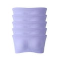 thumbnail image 4 of YYDGH Women Bandeau Bra Padded Strapless Bralette Bra Seamless Bandeau Tube Top Bra, 4 of 4