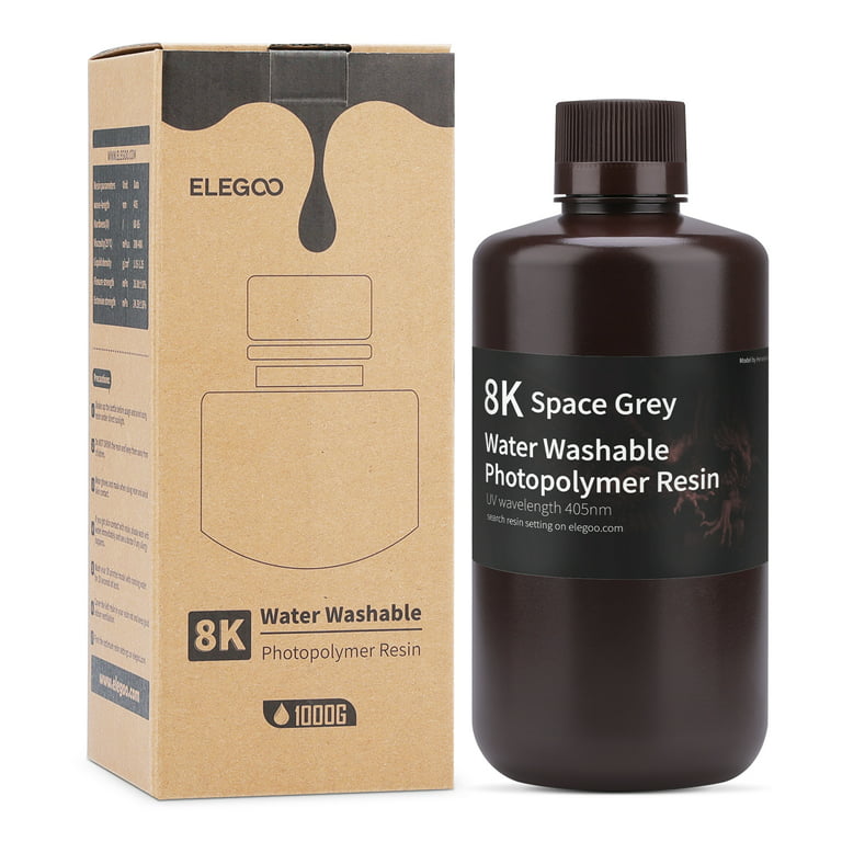 ELEGOO Water-washable Photopolymer Resin Grey – ELEGOO Official