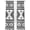 grey, variant on Gray Boho Sheer Curtains 96 Inch Length 2 Panels Set, Southwestern Ethnic Aztec Retro Geometric Voile Window Treatment Semi Sheer Long Curtains Drapes for Bedroom/Living Room/Kitchen 52"x96"x2