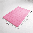 thumbnail image 2 of Dpityserensio Absorbent Soft Memory Foam Mat Bath Bathroom Bedroom Floor Shower Rug Decor Pink, 2 of 6