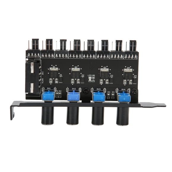 Cooling Fan Speed Controller,PC Fan Hub 4 P Channel Fan Hub PC Fan Controller Solid Performance